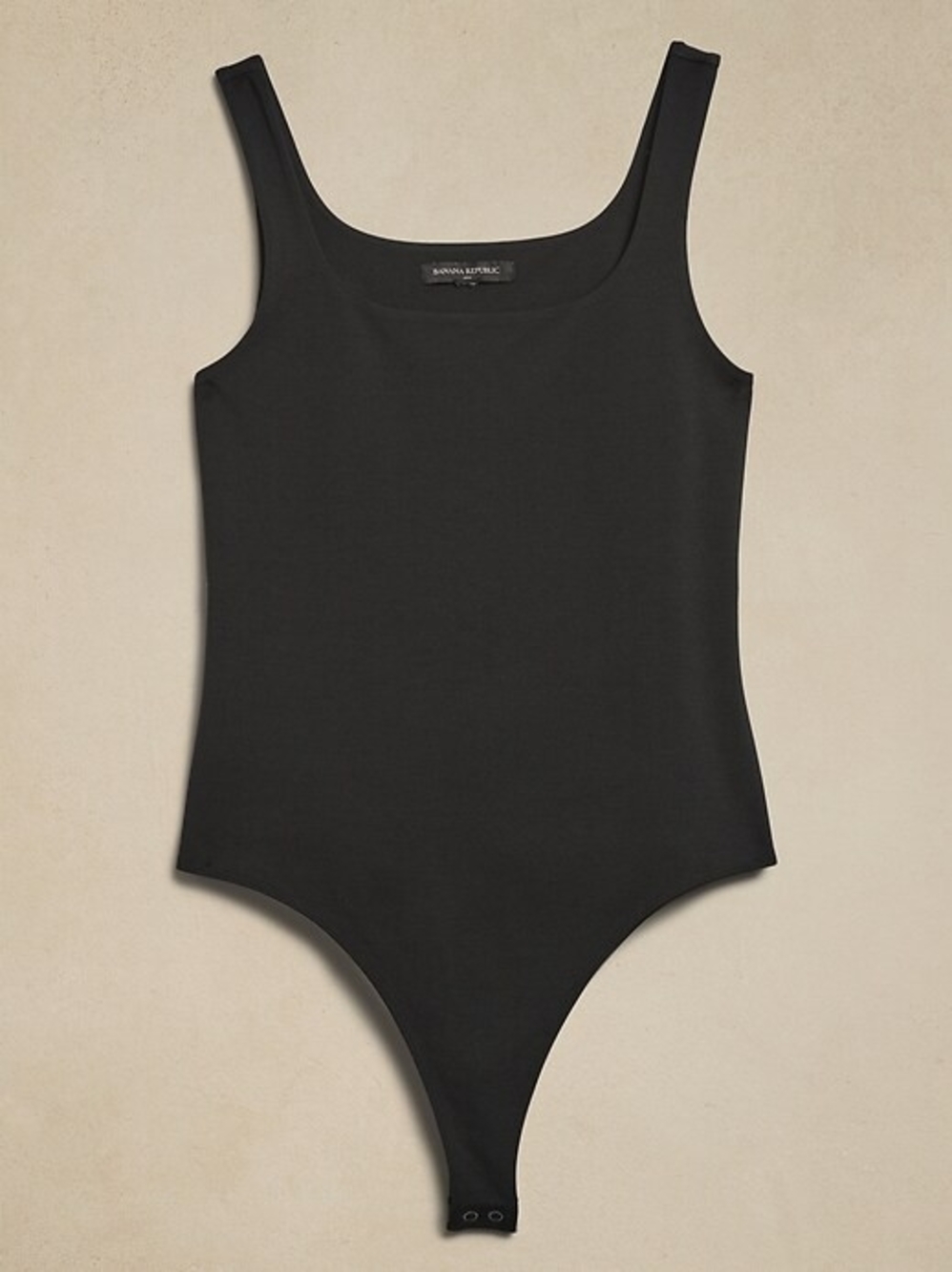 BANANA REPUBLIC | Black Sleeveless One-Piece Bodysuit
